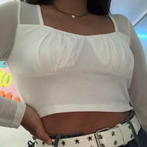 mesh crop top